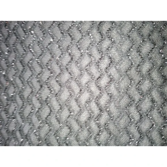 Coldwater Creek Womens Shirt M Black 3/4 Sleeve Pullover Sequin Blouse Top - Picture 7 of 12